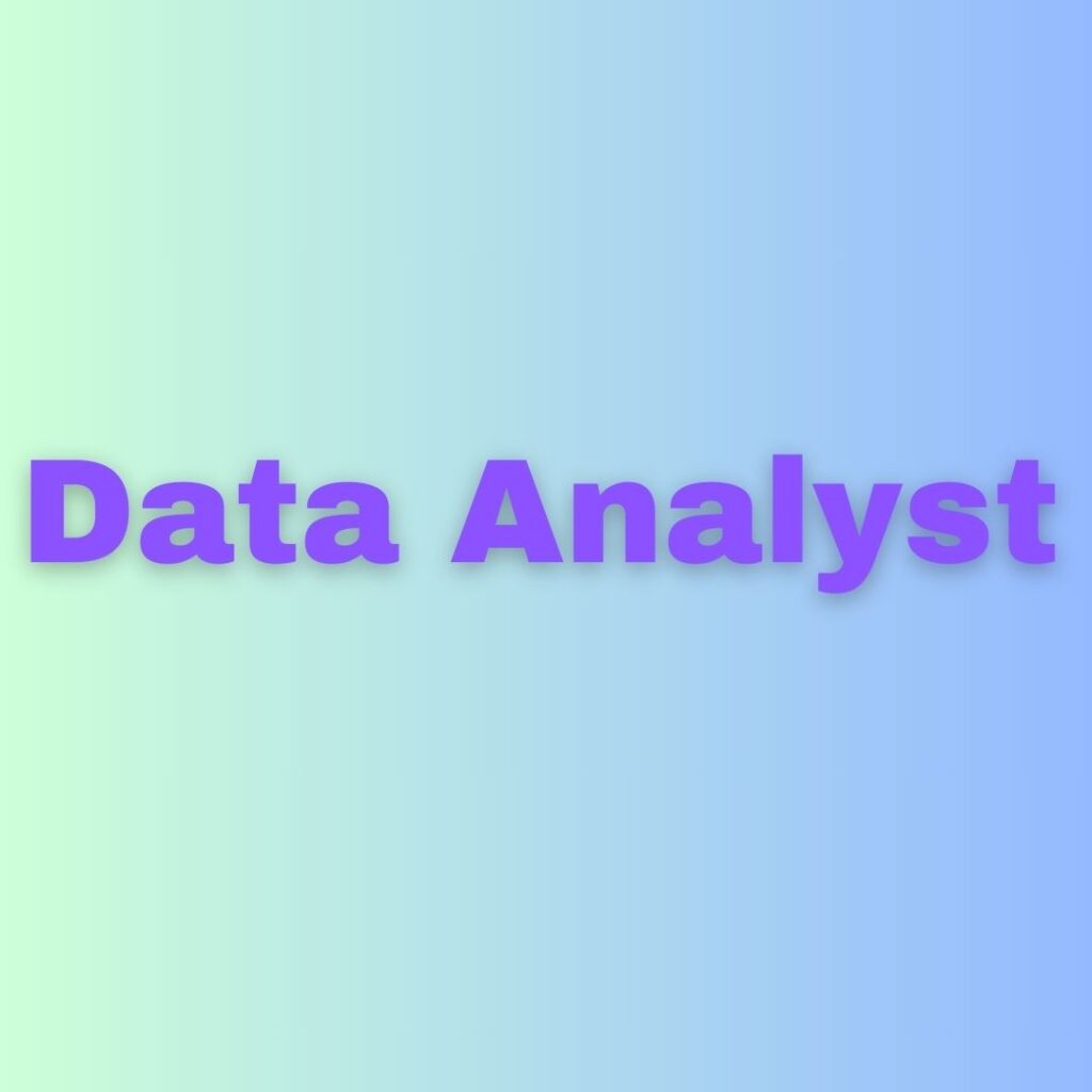 Entry level data analyst job